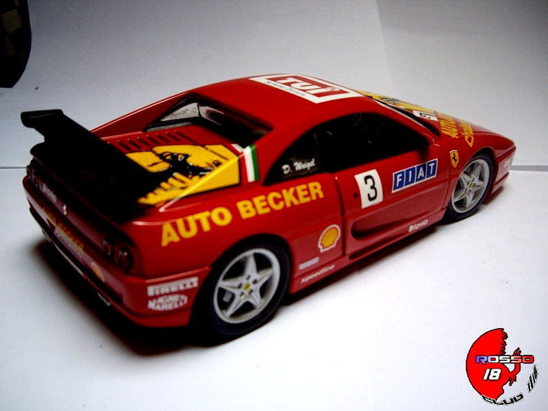 Ferrari F355 Berlinetta ferrari Saloon challenge #3 d.weigel auto becker 1/18 Hot Wheels